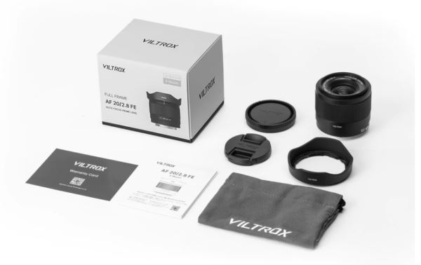 Анонсирован автофокусный объектив Viltrox AF 20mm F/2.8 для Sony E